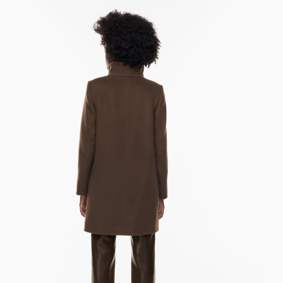 Aritzia 2XS Wilfred Cocoon Coat (Brown) - Picture 3 of 5